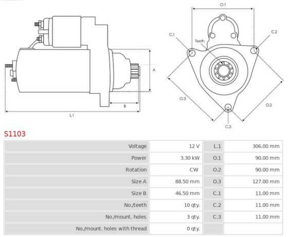 Rozrusznik Various Models 6.7 [ISB] 01.2007-12.2015