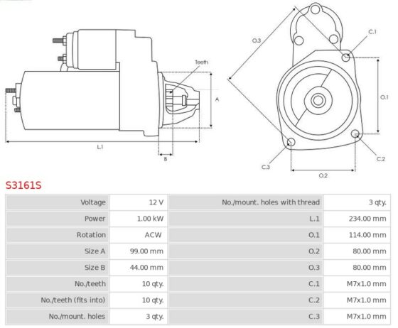 Rozrusznik C35 2.0  ID 19 2.0 Super  City 55 1.2  Fit 55 1.2  Jazz 55 1.2   [B20700]