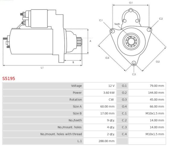 Rozrusznik Fuso 3.9  Fuso 4.2  Fuso Canter FE 3.9 Diesel  Fuso Canter FG 3.9 Diesel 