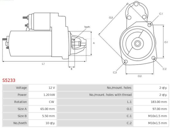 Rozrusznik Commander 3.7 V6 4×4  Grand Cherokee 3.7 V6 4×4 [EKG] 09.2005-12.2010