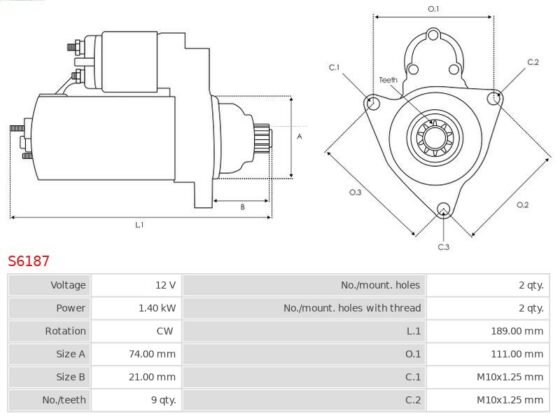 Rozrusznik GS 300 3.0 V6  SC 300 3.0  Supra 3.0 i  Supra 3.0 i Bi-Turbo [2JZ-GE]    [