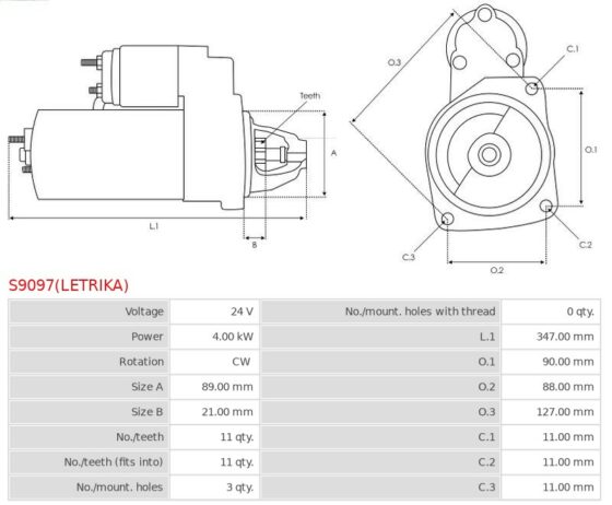 Rozrusznik NA 4.4  TC 4.4  TCA 4.4  TCA 4.8  TCAE 4.8