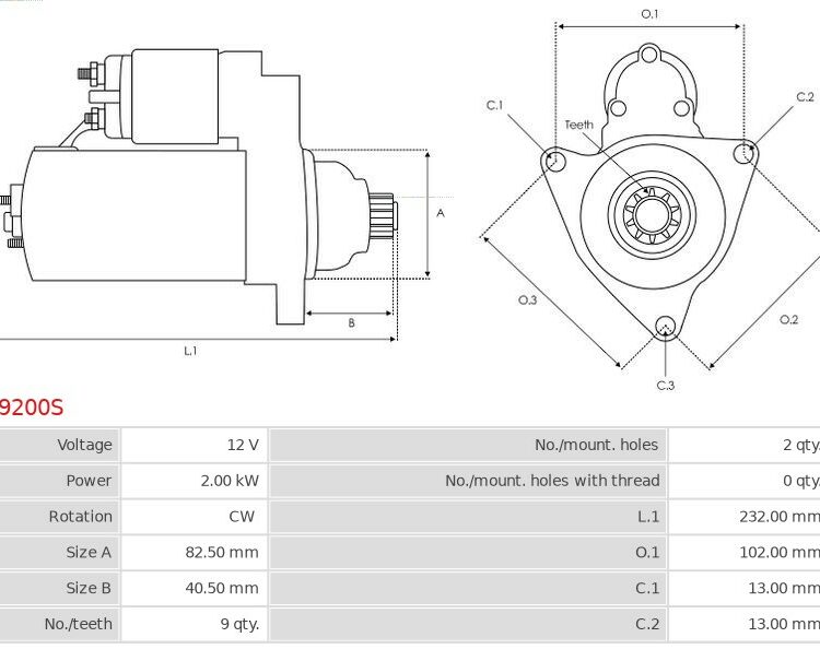 Rozrusznik Engine [1D81C]  [1D90] 01.2007-