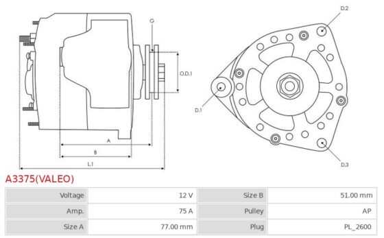 Alternator 3320  3520  3720