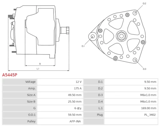 Alternator A5445P