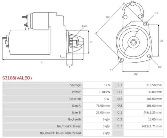 Rozrusznik A6 4.2 FSi Quattro  A6 4.2 Quattro  A8 4.2 FSi Quattro  RS4 4.2 Quattro  S