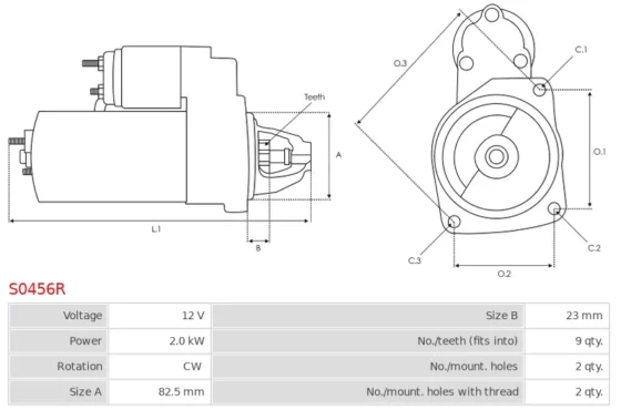 Rozrusznik  AUDI 100 VOLVO VW LT 240 760 2.0 2.4 D