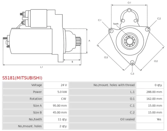 Rozrusznik ZX330 7.8  ZX350 7.8  ZX370 7.8  Engine [6HK1X] 01.1999-12.2007